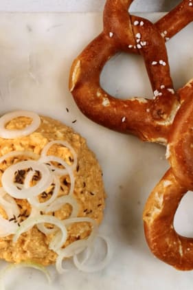 Obatzda mit Bier