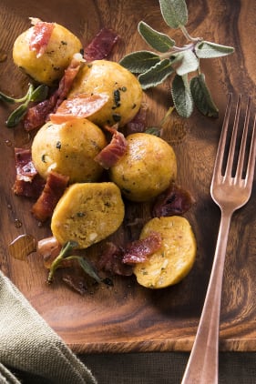 Parmaschinken-Salbei-Knödel