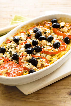 Mediterraner Nudelauflauf