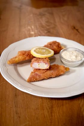 Spargel Cordon Bleu mit Sauce Tartare