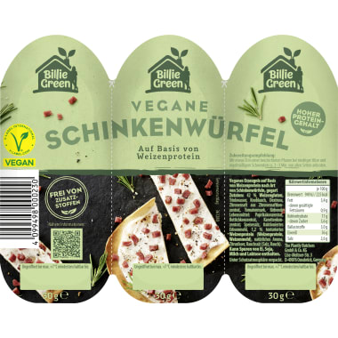 Billie Green Vegane Schinkenwürfel