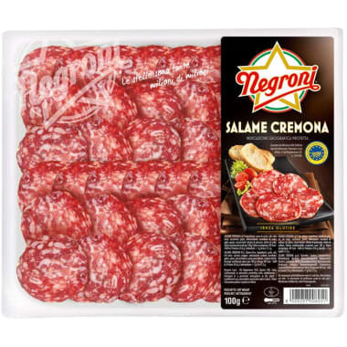 Negroni Salame Cremona geschnitten