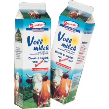 Staufer's Milchprodukte Vollmilch 3,6%