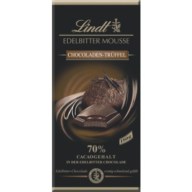 Lindt Schokolade Edelbitter Mousse Pur Trüffel