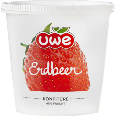 UWE Erdbeer Konfitüre 45% Frucht