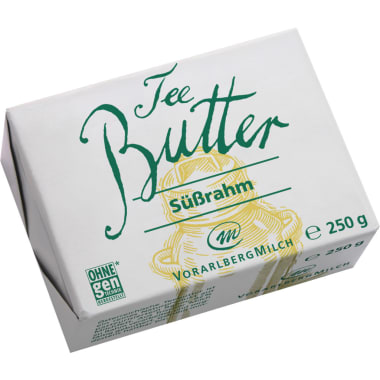 Vorarlberg Milch Teebutter Süßrahm 250 gr