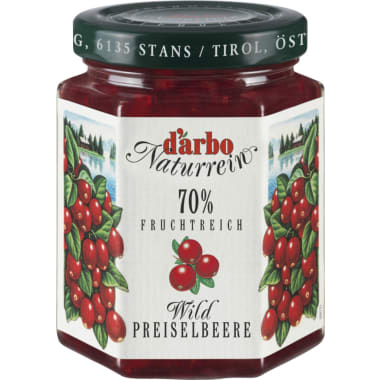 Darbo Naturrein Fruchtreich Wild-Preiselbeere