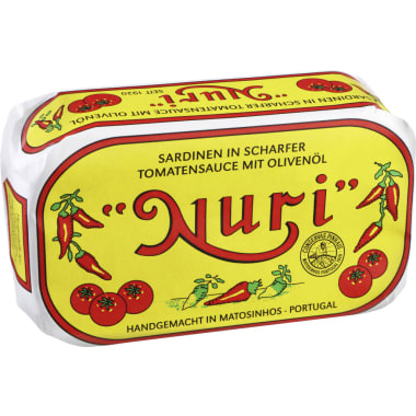 Nuri Sardinen in scharfer Tomatensauce