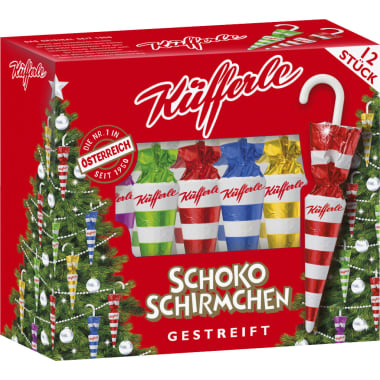 Küfferle Schokoschirmchen Gestreift