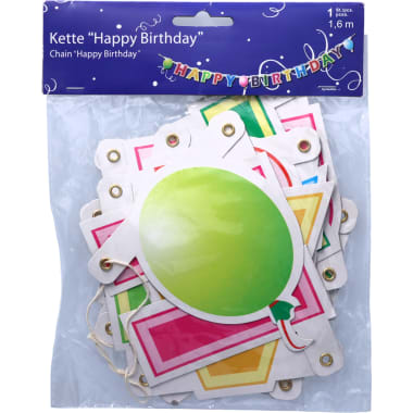 Kette Happy Birthday 1,6 Meter