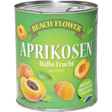 Beach Flower Aprikosen halbe Frucht gezuckert