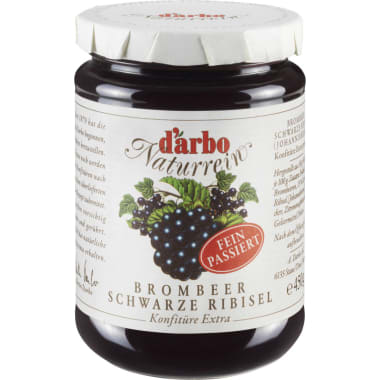 Darbo Naturrein Brombeer Schwarze Ribisel fein passiert