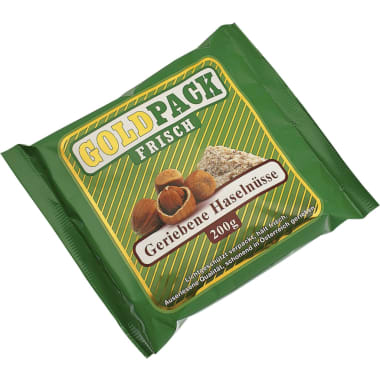 Goldpack Haselnüsse gerieben
