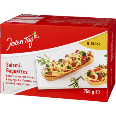 Jeden Tag Salami Baguette 6er-Packung