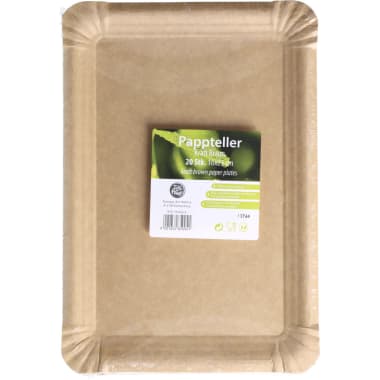 Kuwopa Pappteller braun 23 cm