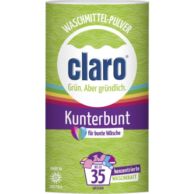 Claro Waschmittel-Pulver Kunterbunt 35 Waschgänge