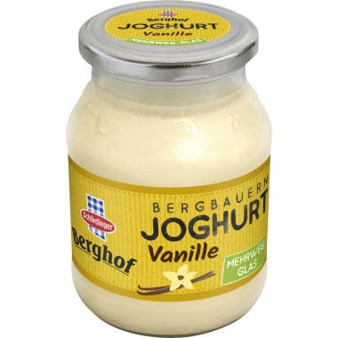 Schärdinger Berghof Joghurt Vanille Glas