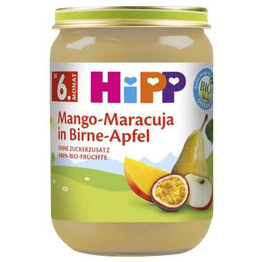 Hipp Mango-Maracuja in Birne-Apfel 6. Monat