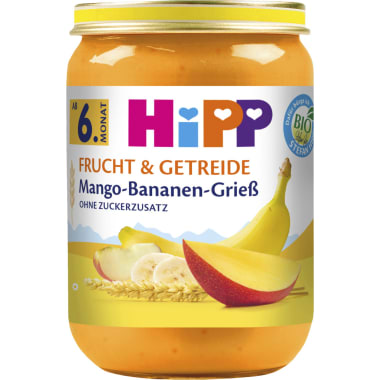 Hipp Mango-Bananen-Grieß 6. Monat