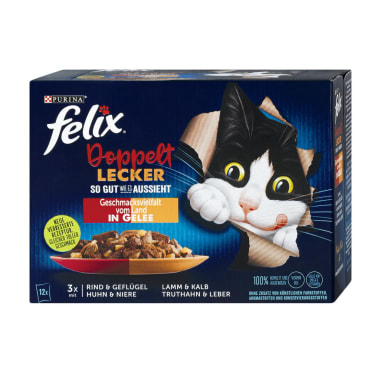 Purina Felix Doppelt Lecker Geschmacksvielfalt 12x 85 gr