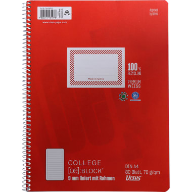 Ursus Kollegblock liniert A4