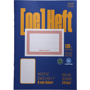 Notizheft A6/16 lin