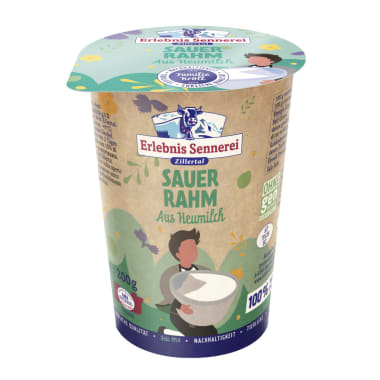 Erlebnissennerei Zillertal Sauerrahm aus Heumilch 15%