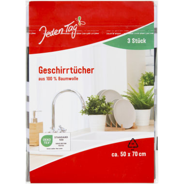 Jeden Tag Geschirrtücher 50x70cm