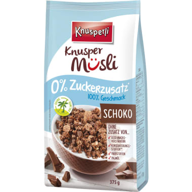 Knusperli Schokomüsli ohne Zuckerzusatz