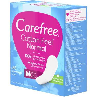 Carefree Normal Aloe Slipeinlagen 56er-Packung
