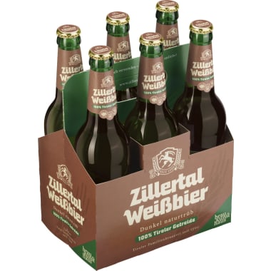 Zillertal Bier Weißbier Dunkel Tray 6x 0,5 Liter