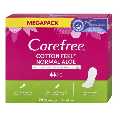 Carefree Normal Aloe Slipeinlagen Megapack 74er-Packung