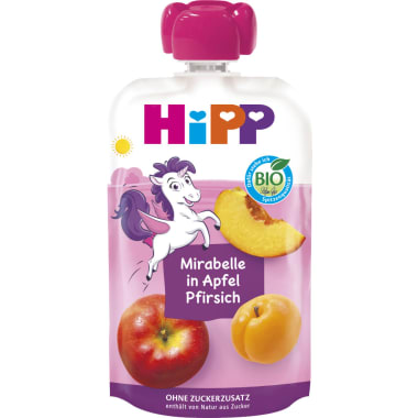 Hipp Hippis Mirabelle in Apfel-Pfirsich