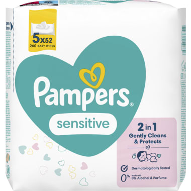 Pampers Feuchte Tücher Sensitive 5er