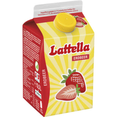 Lattella frucht & molke Erdbeer 0,5 Liter