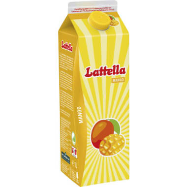 Lattella frucht & molke Mango 1,0 Liter