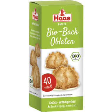 Haas Bio Back Oblaten Rund 40mm