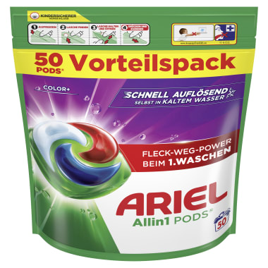 Ariel All in 1 Pods Color+ 50 Waschgänge
