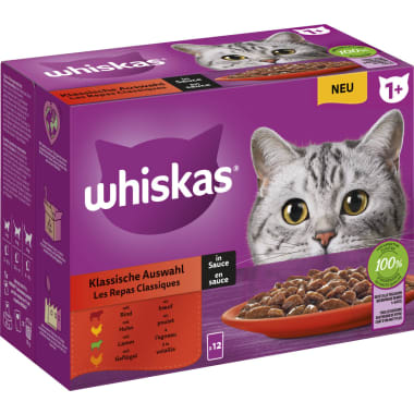 Whiskas Klassische Auswahl Rind-Ente-Lamm-Truthahn