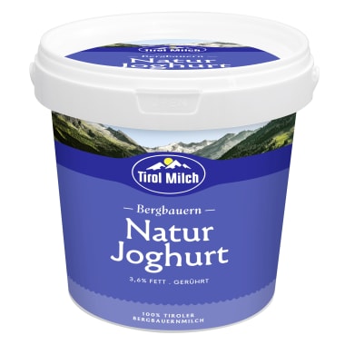 Tirol Milch Bergbauern Naturjoghurt 3,6% Kübel