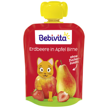 Bebivita Beutel Erdbeere/Apfel/Birne 4er