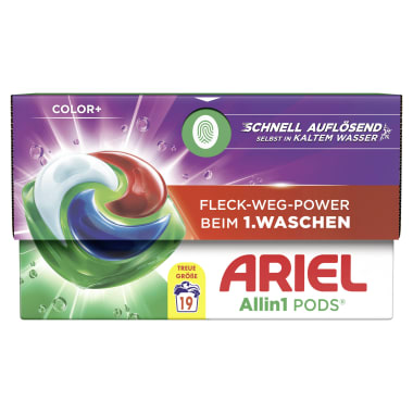 Ariel 3 in 1 Pods Colorwaschmittel 19 Waschgänge