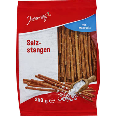 Jeden Tag Salzstangen mit Meersalz