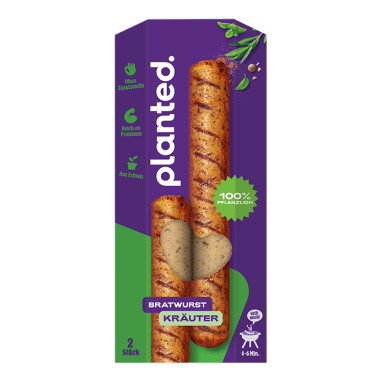 Planted. Bratwurst Kräuter