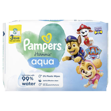 Pampers Feuchttücher Aqua Pure 3er-Packung
