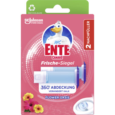 WC-Ente Frische Siegel Blüten Oase Nachfüller 2er-Packung