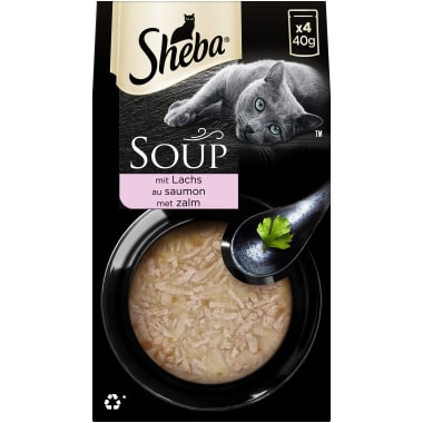 Sheba Katze Soup Lachs 4 x 40g