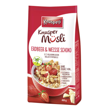 Knusperli Knuspermüsli Erdbeer & Weiße Schokolade