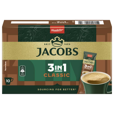 Jacobs 3 in 1 Sticks 10er-Packung