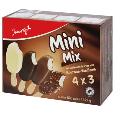 Jeden Tag Mini Stieleis 12er-Packung